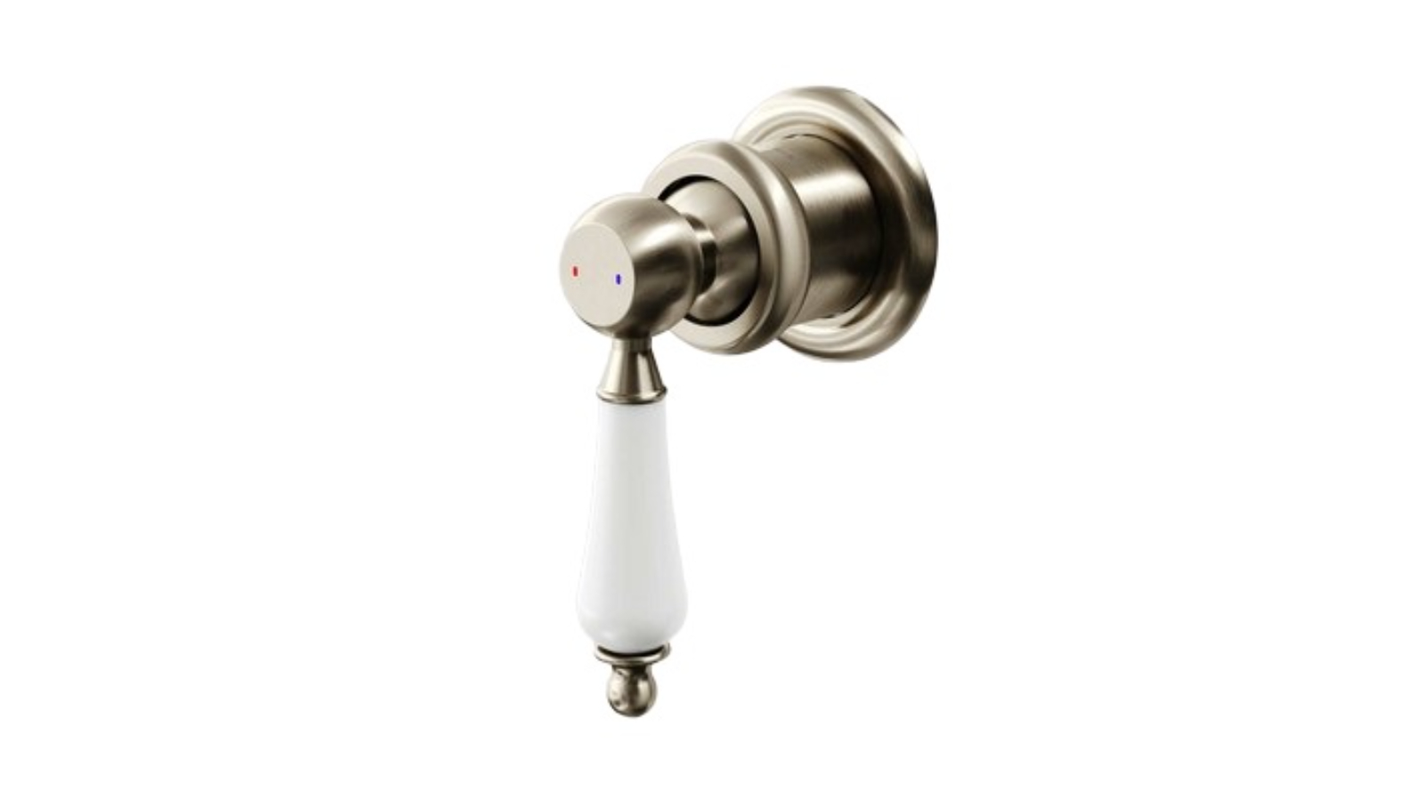 Villeroy & Boch Avia 2.0 Ceramic Lever Shower Mixer Trim Set - Brushed Nickel