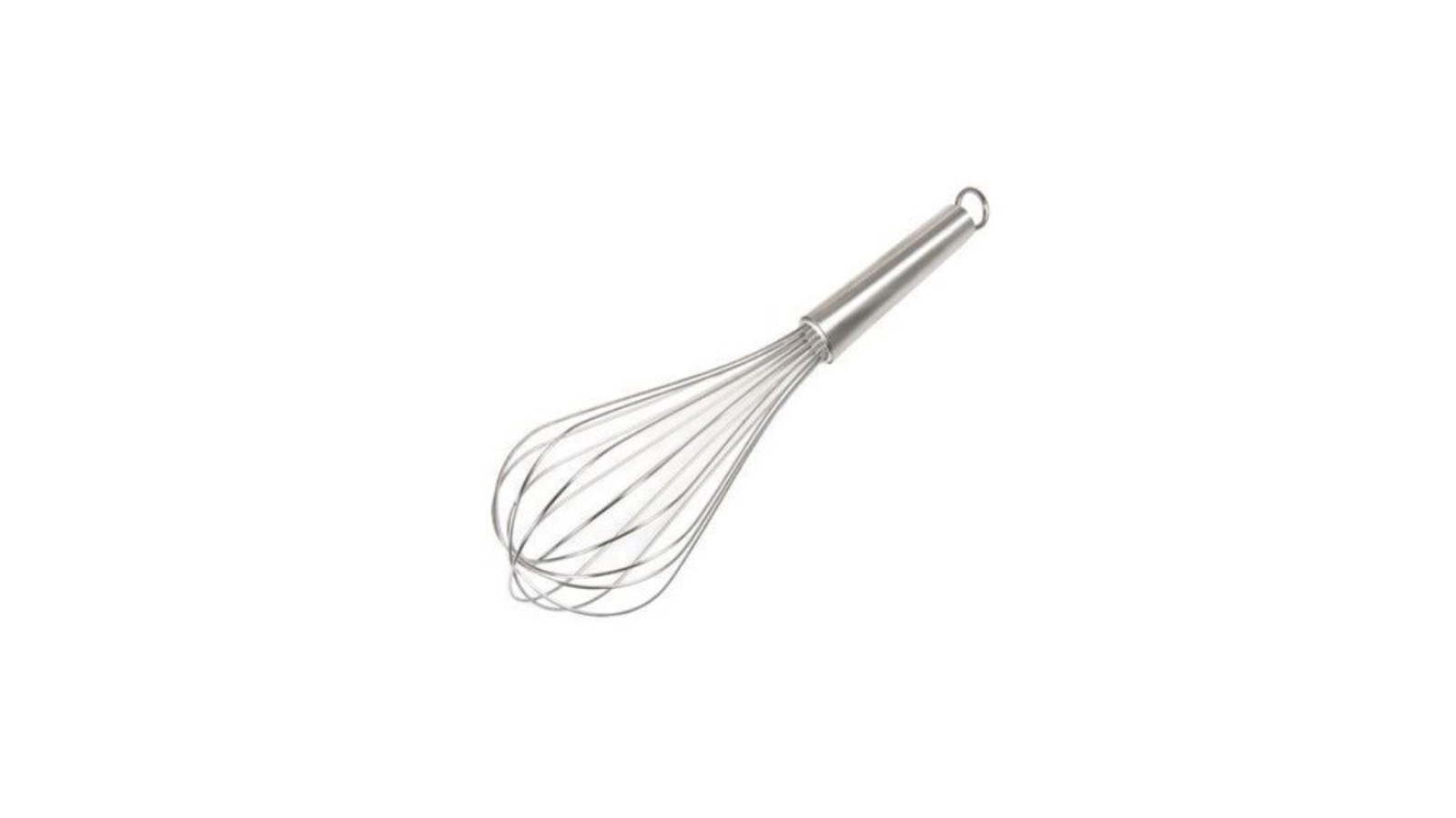 Appetito Stainless Steel Balloon Whisk 30cm with Hanging Hook - Silver