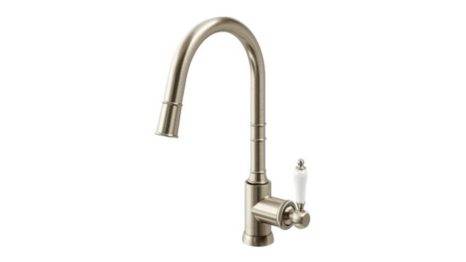 Villeroy & Boch Avia 2.0 Ceramic Lever Pull Out Spray Kitchen Mixer - Brushed Nickel