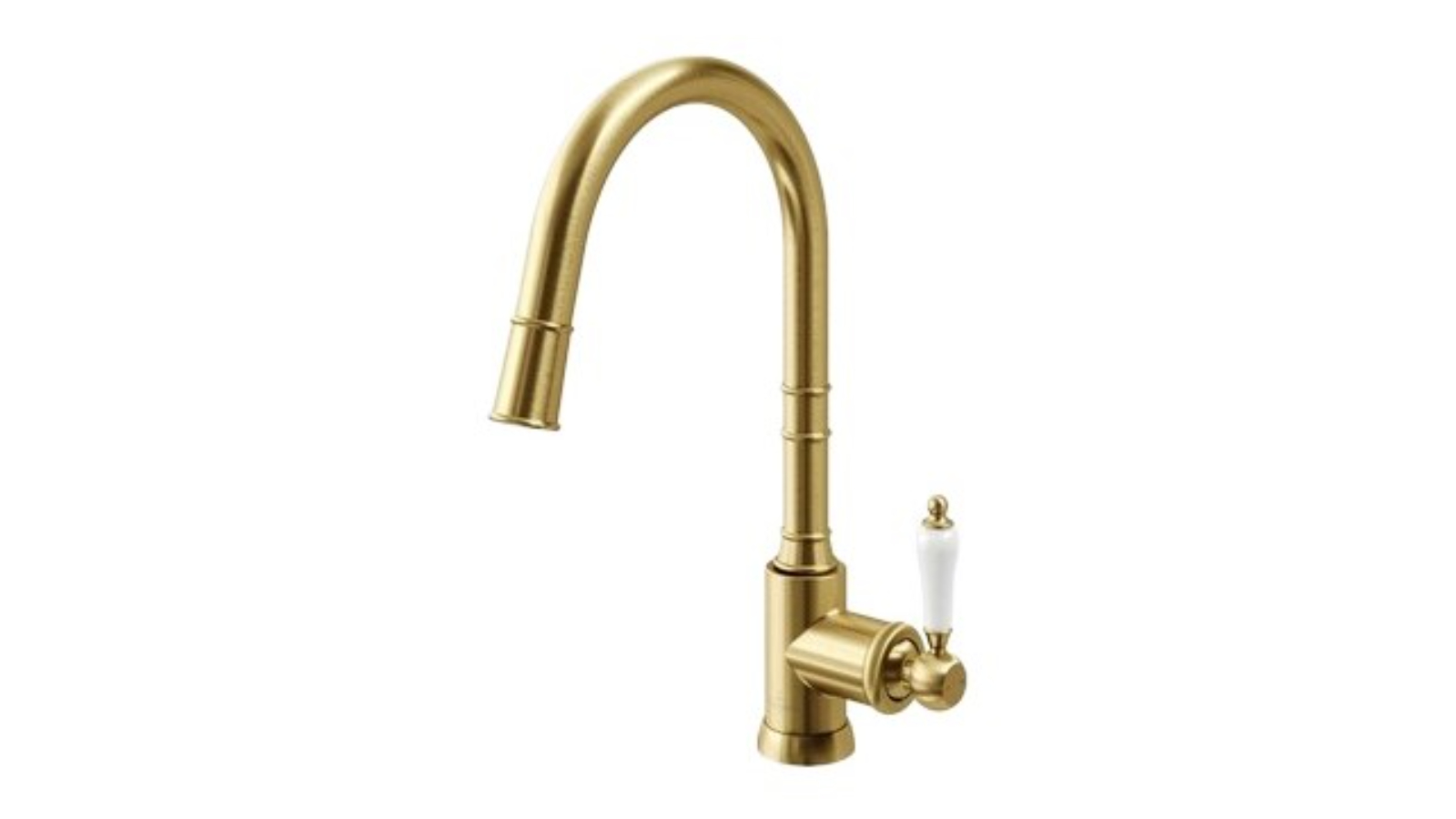 Villeroy & Boch Avia 2.0 Ceramic Lever Pull Out Spray Kitchen Mixer - Brushed Gold