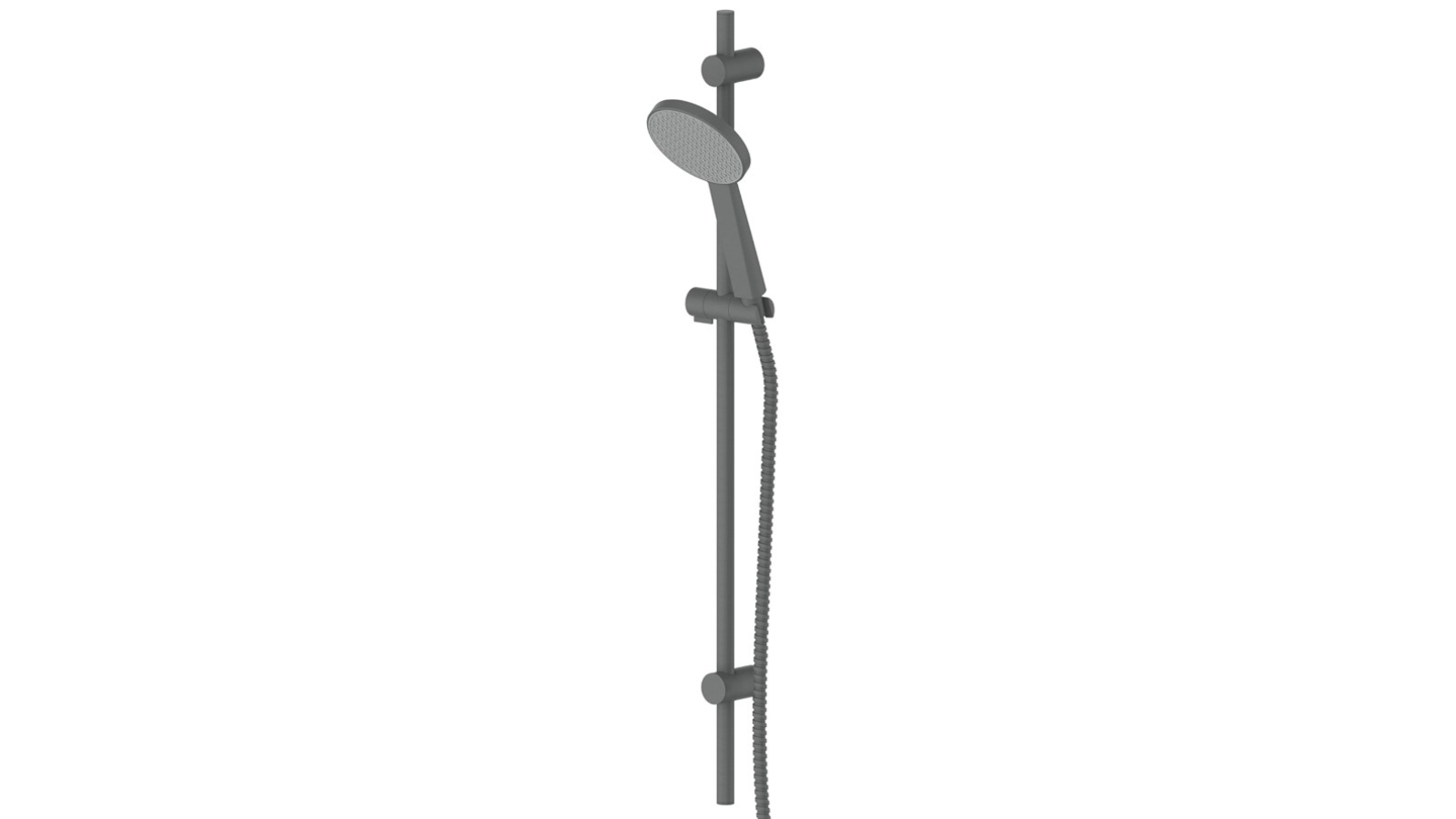 Greens Glide RainBoost Adjustable Rail Shower - Gunmetal