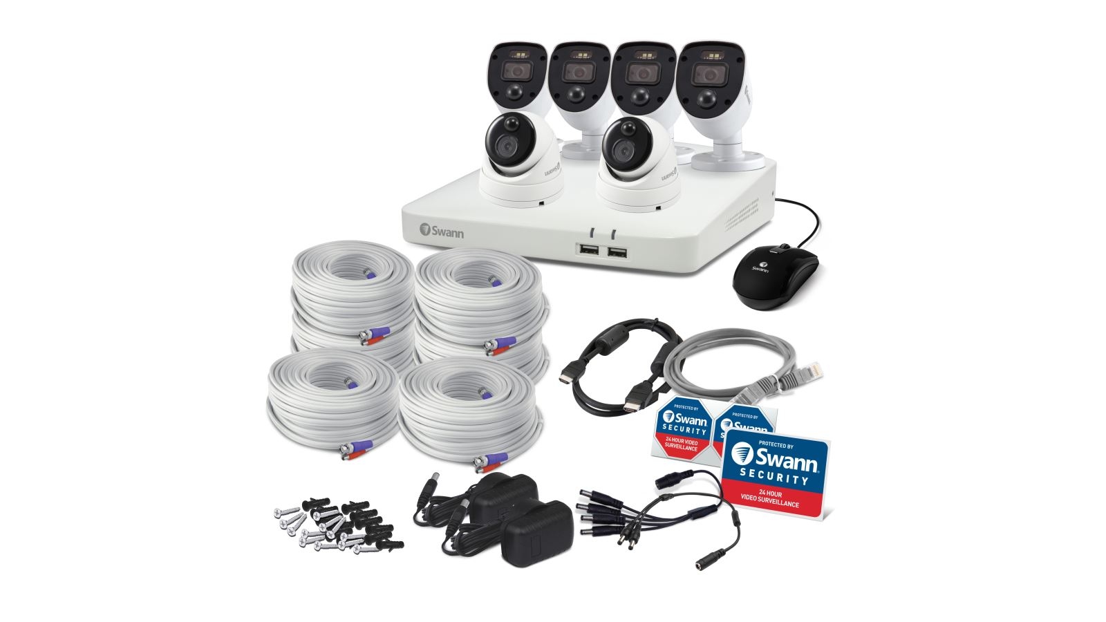 Swann Enforcer 8 Channel 1080p FHD DVR Security System with Swann Enforcer 8 Channel 1080p FHD DVR Security System with