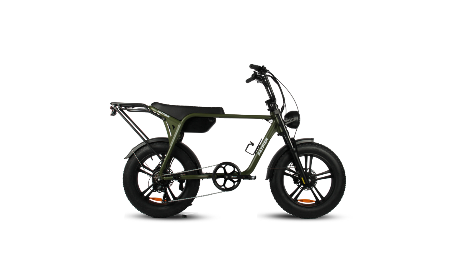 Fatfish Biggie 20AH Fat Tyre Electric Bike Army Green Harvey