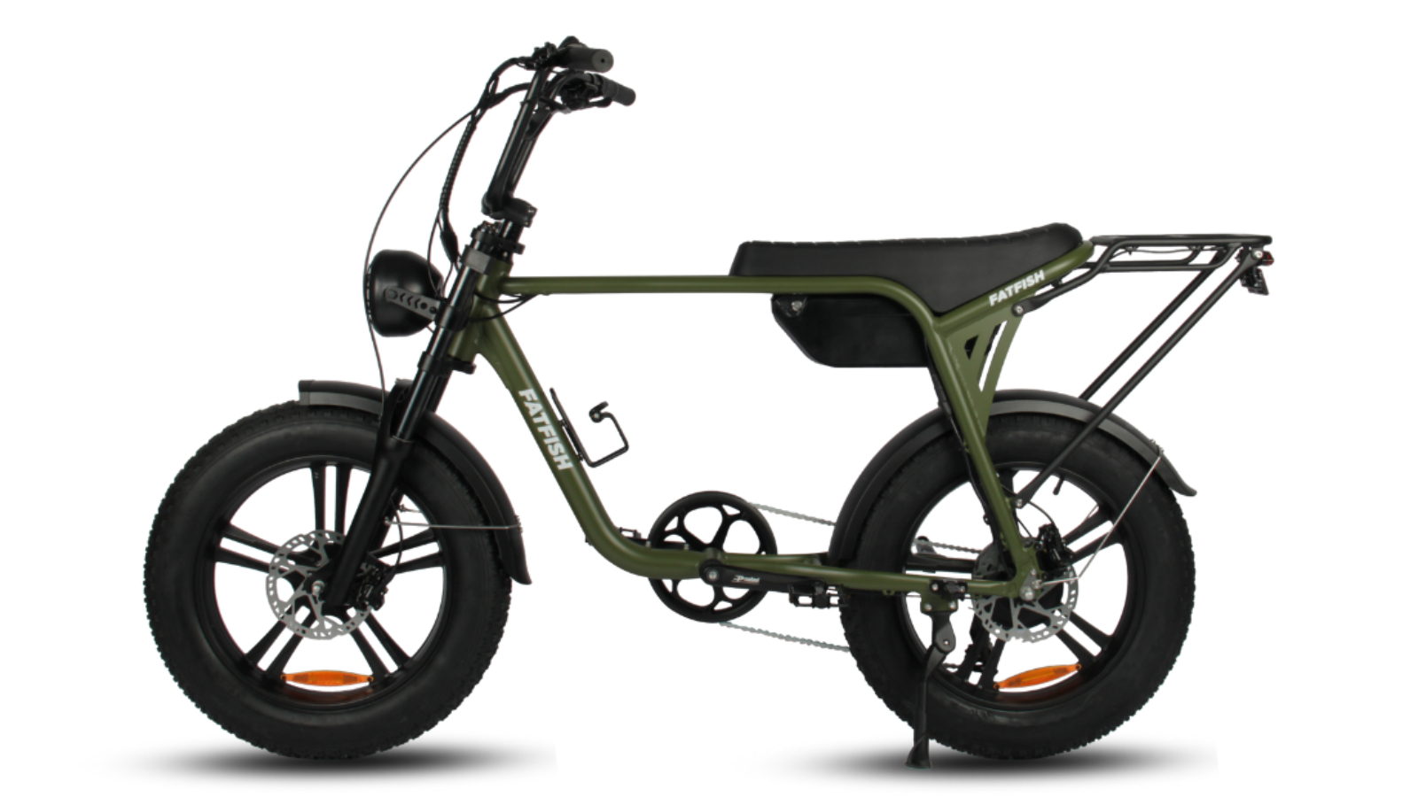 Fatfish Biggie 20AH Fat Tyre Electric Bike - Army Green