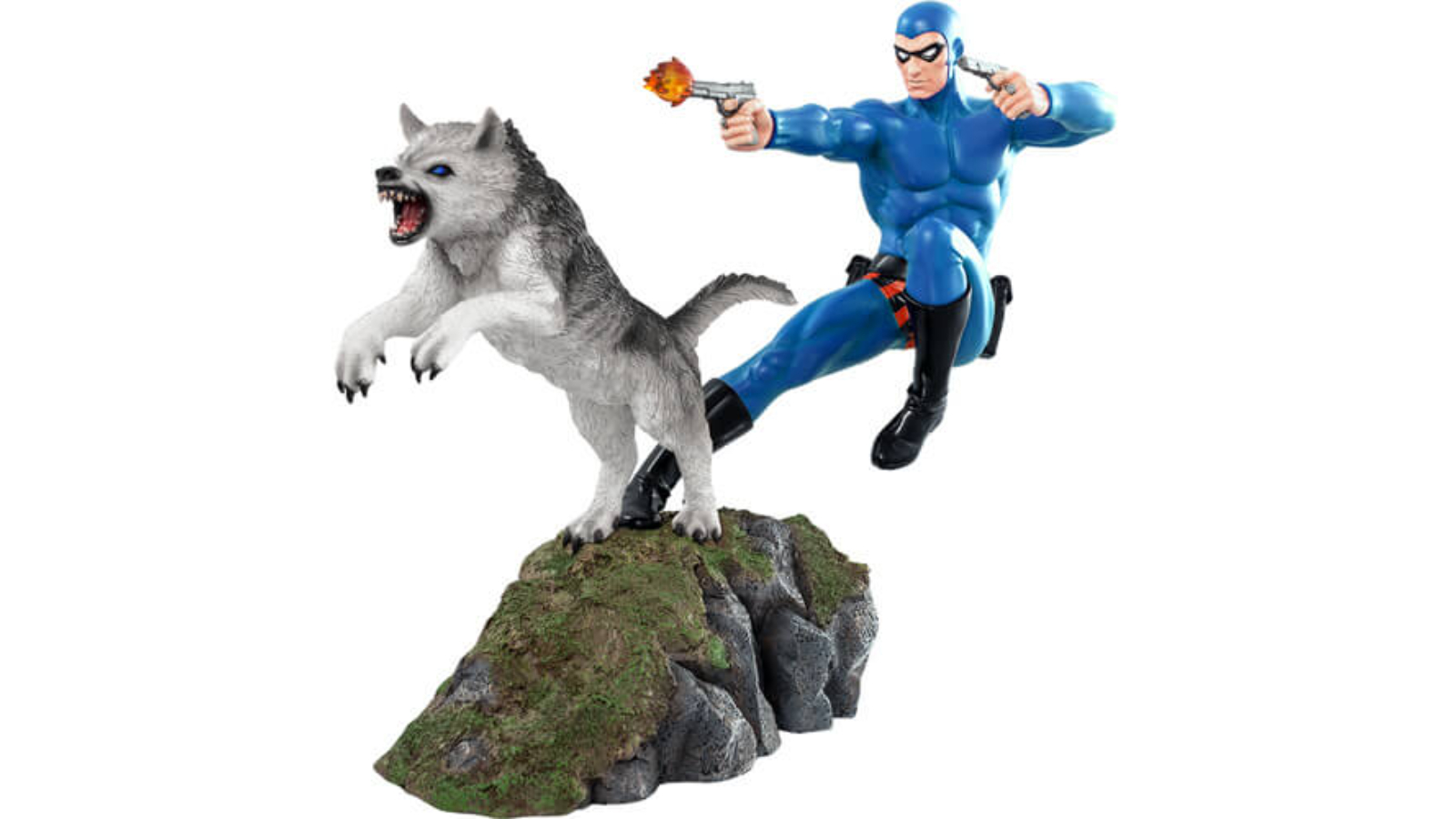 The Phantom and Devil Suit Statue - Blue