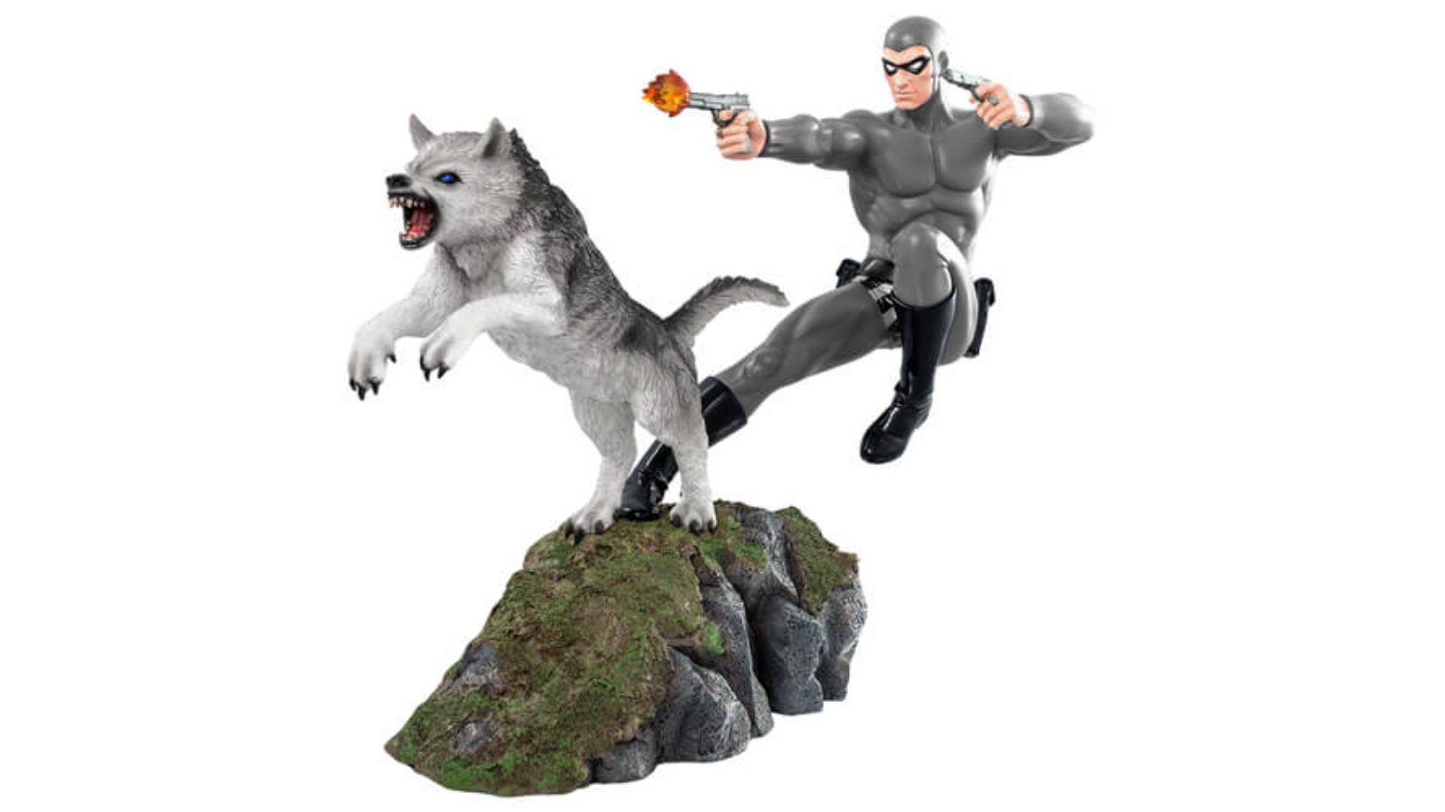 The Phantom and Devil Suit Statue - Grey