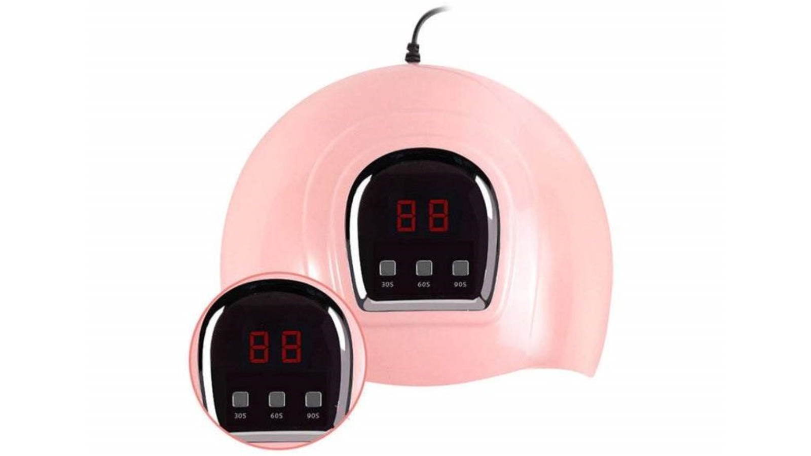 HOD Nail Dryers LED UV Nail Gel Curing Light 54W Pink Harvey Norman