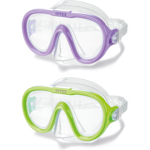 Intex 2 Piece Kids Adjustable Sea Scan Swimming Goggles
