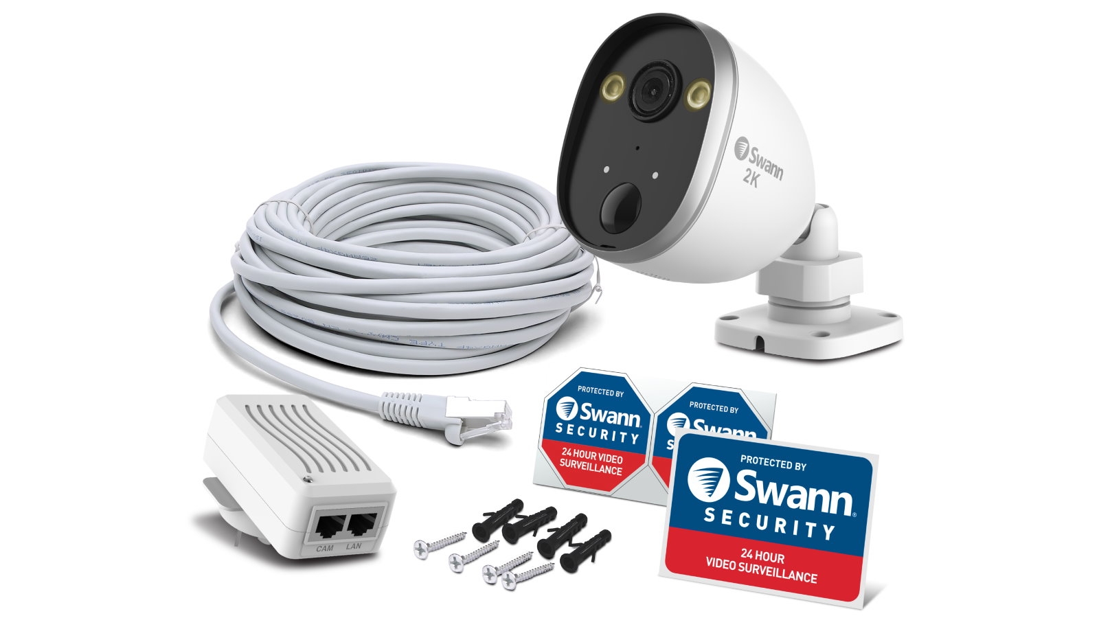 Swann 2K QHD Outdoor WiFi Spotlight Security Camera Harvey Norman