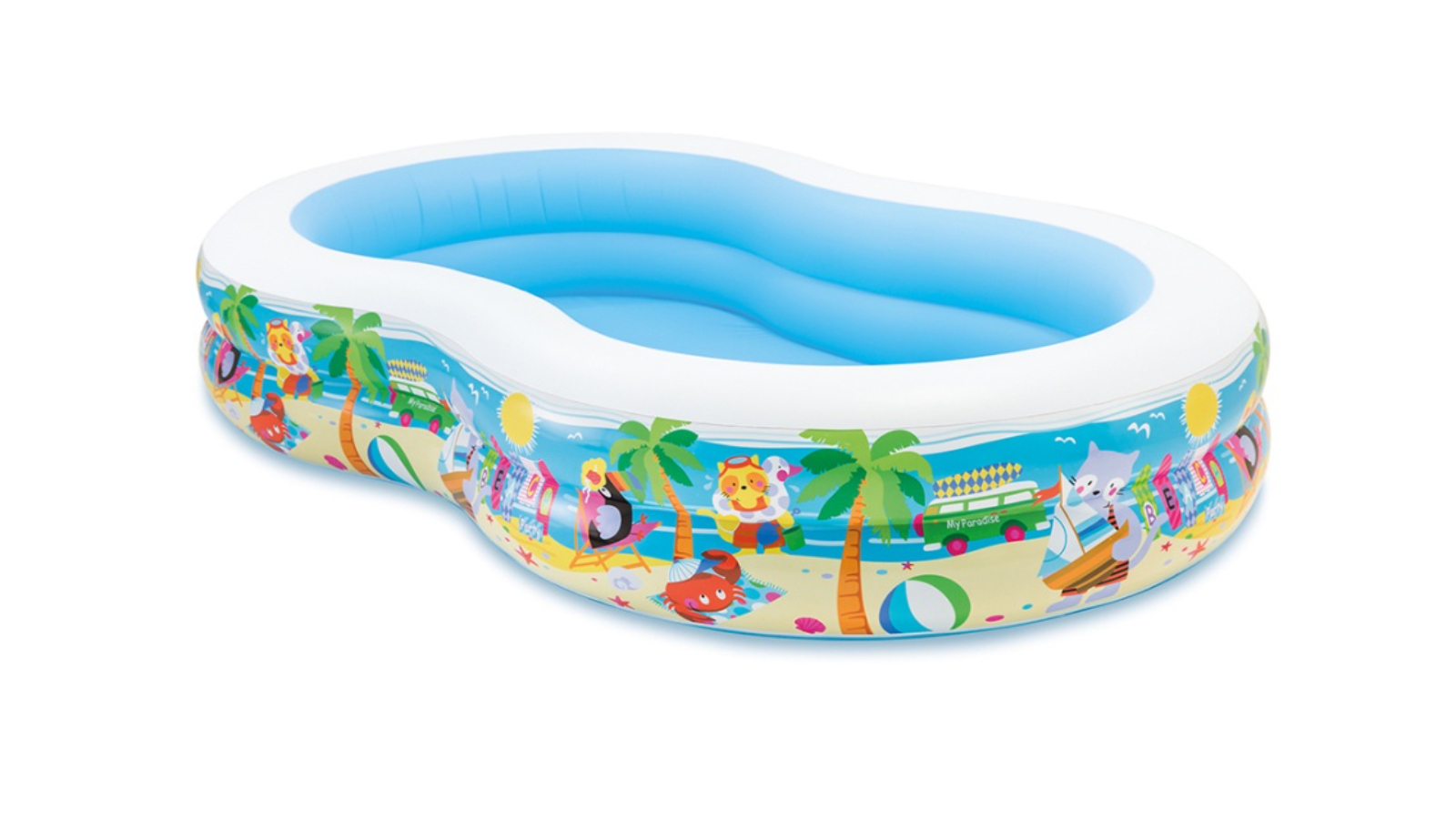 Intex 262 x 160cm Kids Inflatable Swim Center Seashore Pool