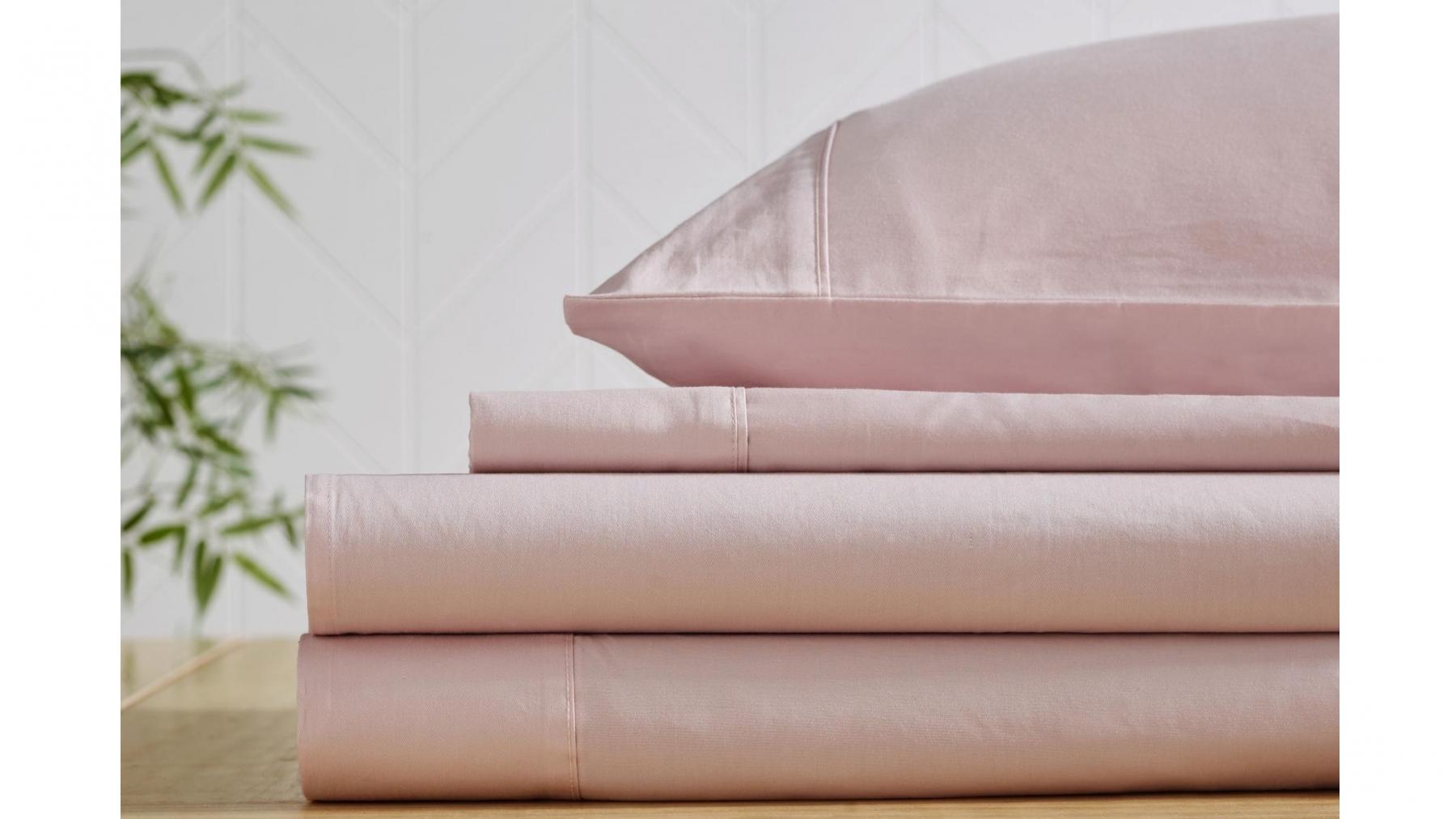 L'Avenue 300 Thread Count Blush Sheet Set - Double