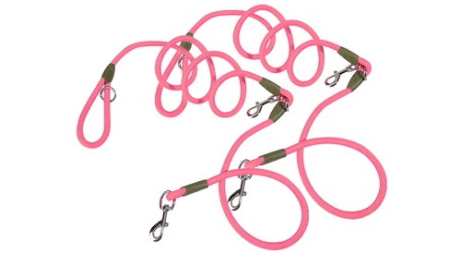 SOGA 2x 220cm Multifunction Hands-Free Pet Leash - Pink