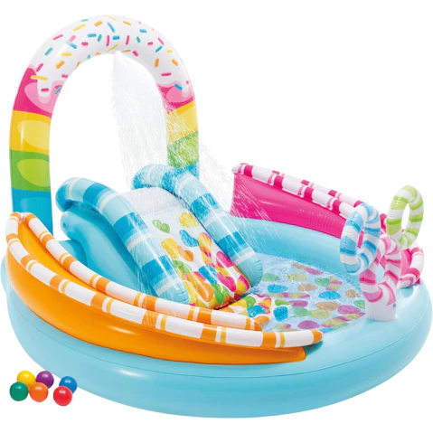 Intex Candy Fun Inflatable Play Centre with Slide