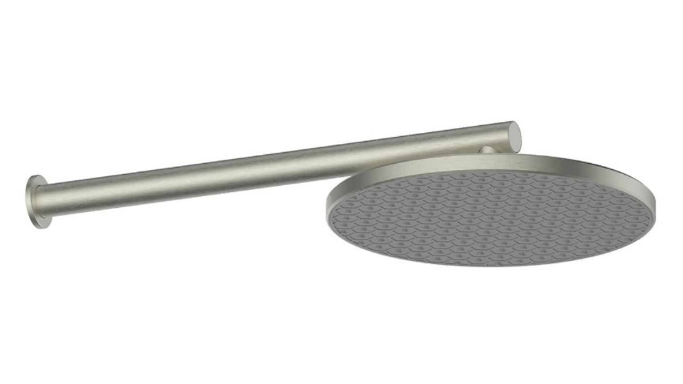 Greens Glide RainBoost Wall Shower - Brushed Nickel