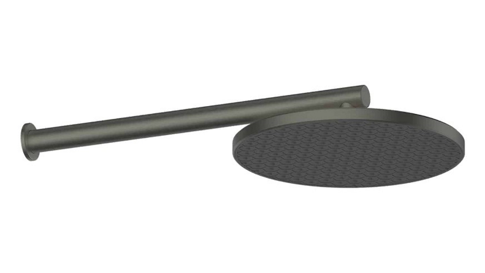 Greens Glide RainBoost Wall Shower - Gunmetal