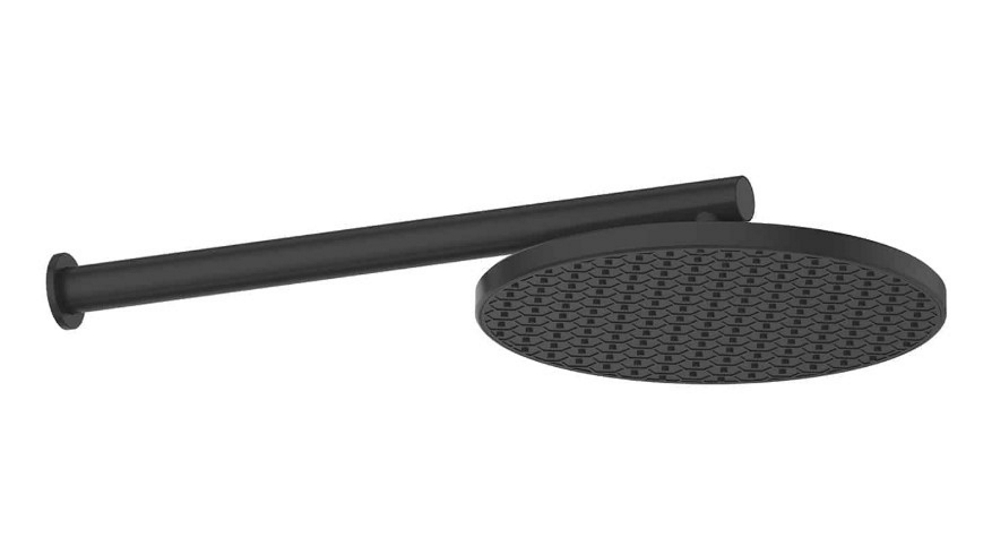 Greens Glide RainBoost Wall Shower - Matte Black
