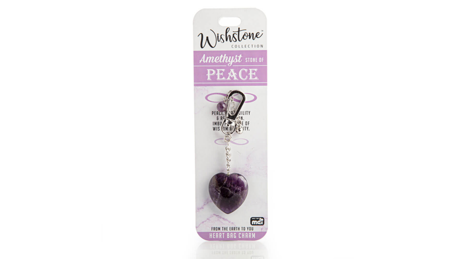 Latest Buys Amethyst Heart Bag Charm