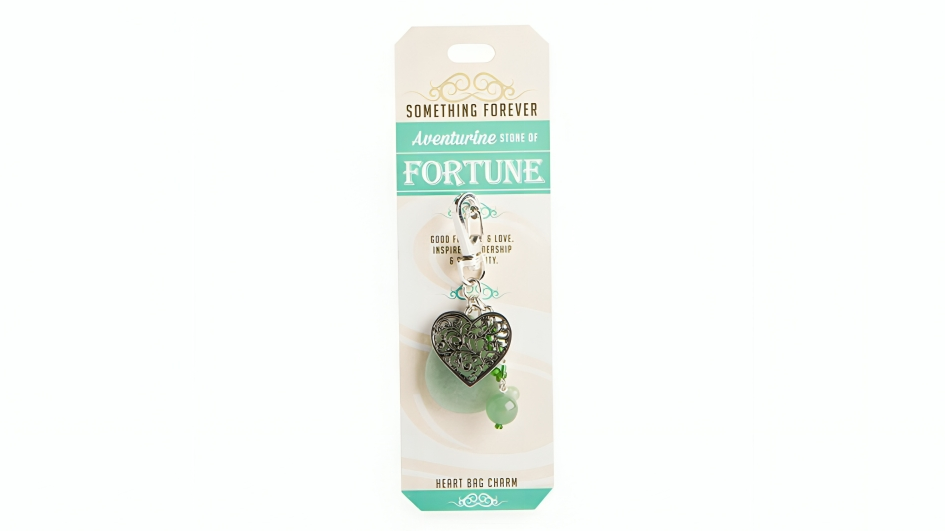 Latest Buys Aventurine Heart Bag Charm