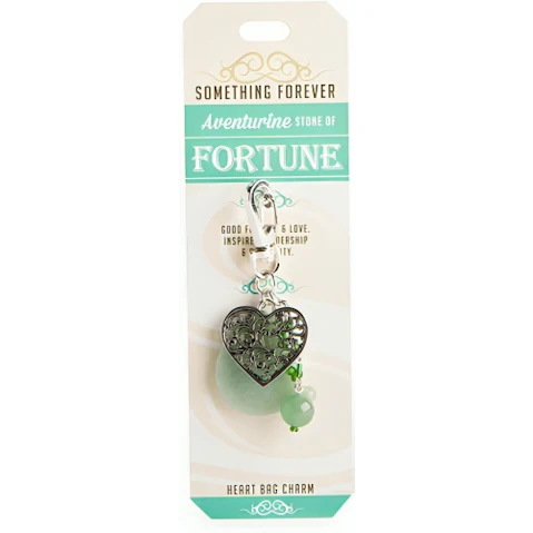 Latest Buys Aventurine Heart Bag Charm