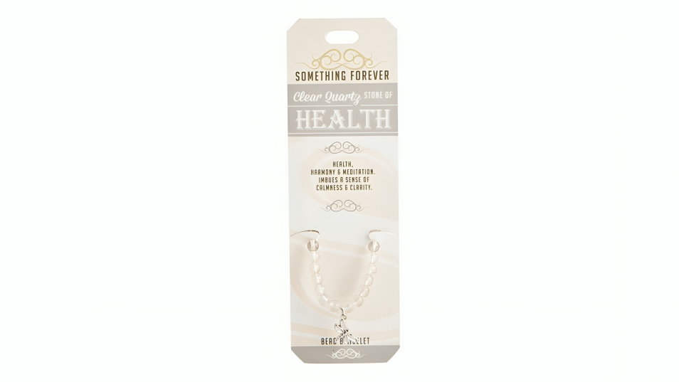 Latest Buys Clear Quartz Bead Bracelet