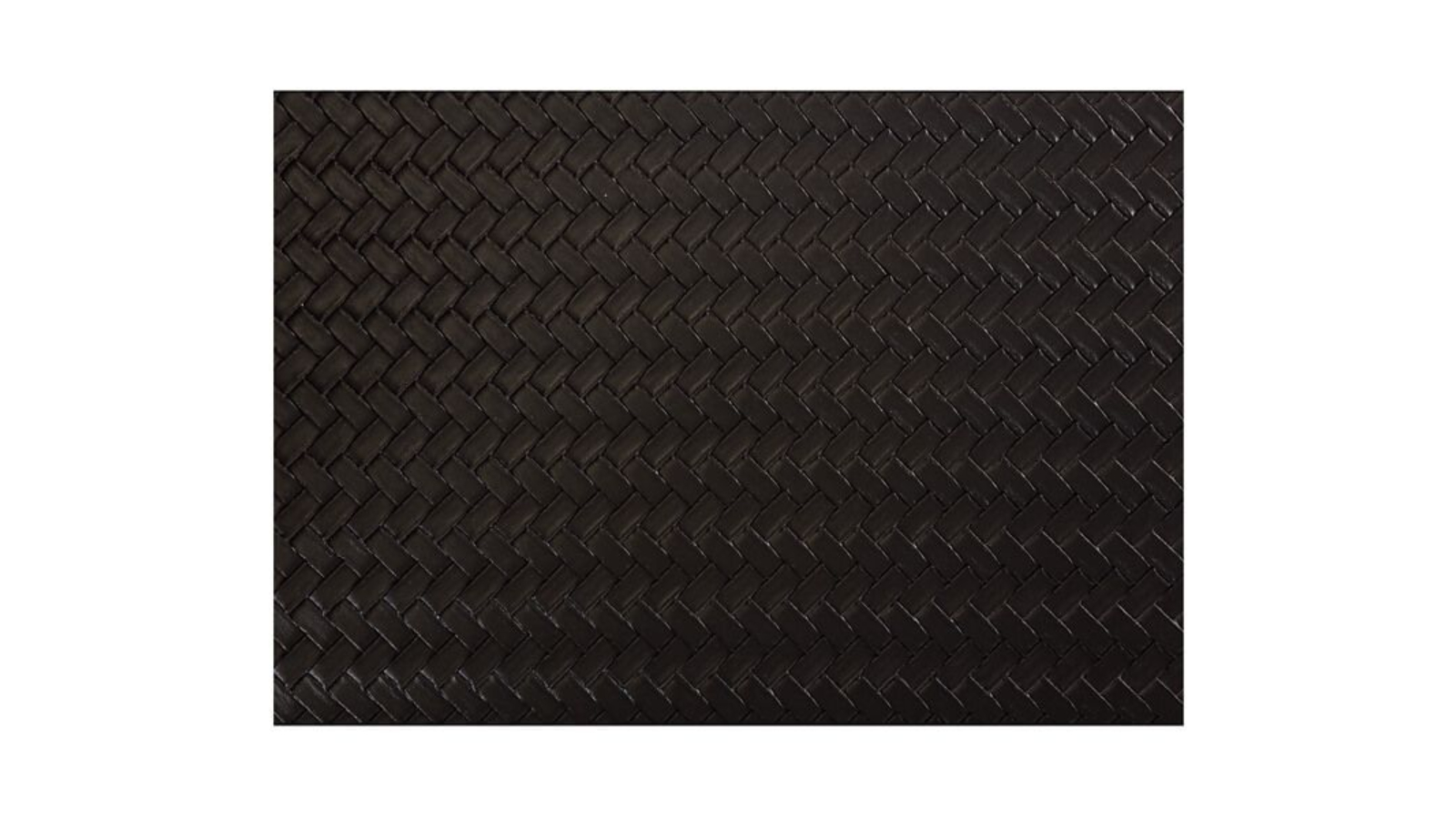Maxwell and Williams 43 x 30cm PVC Table Accent Leather Look Placemat - Black
