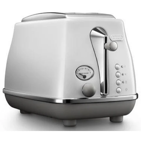 DeLonghi Icona Capitals 2 Slice Toaster - Sydney White