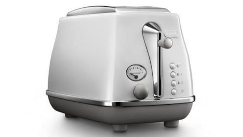 DeLonghi Icona Capitals Slice Toaster Sydney White Harvey Norman