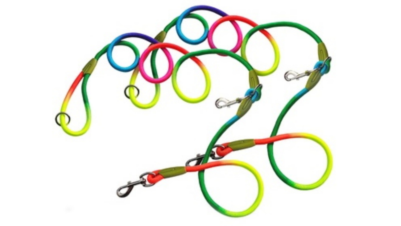 SOGA 2x 220cm Multifunction Hands-Free Pet Leash - Rainbow