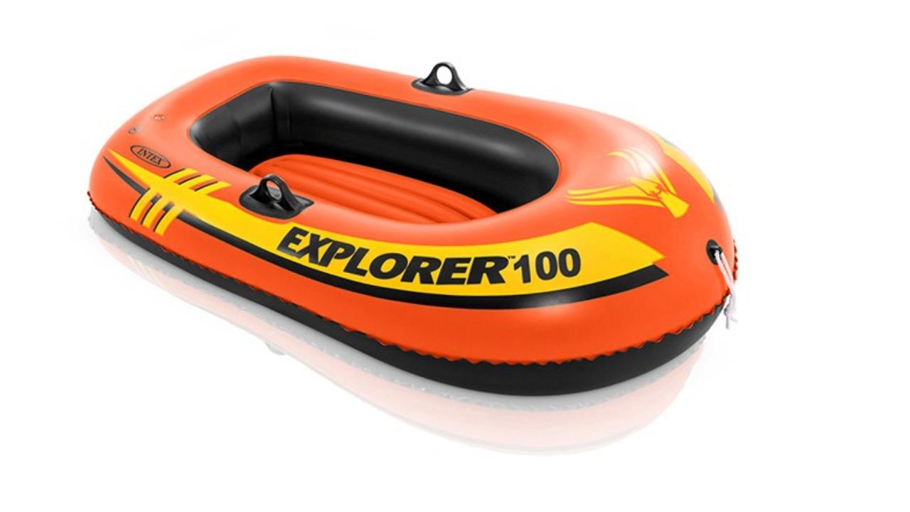 Intex Explorer 100 Inflatable Boat Swimming Pool Toy - 6 year+