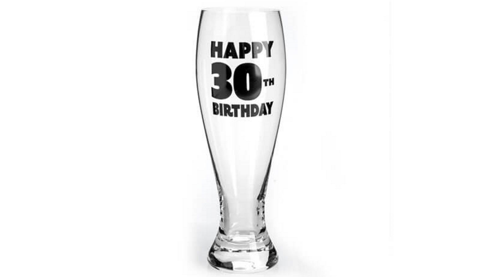 LatestBuy Happy 30th Birthday Pilsner Glass