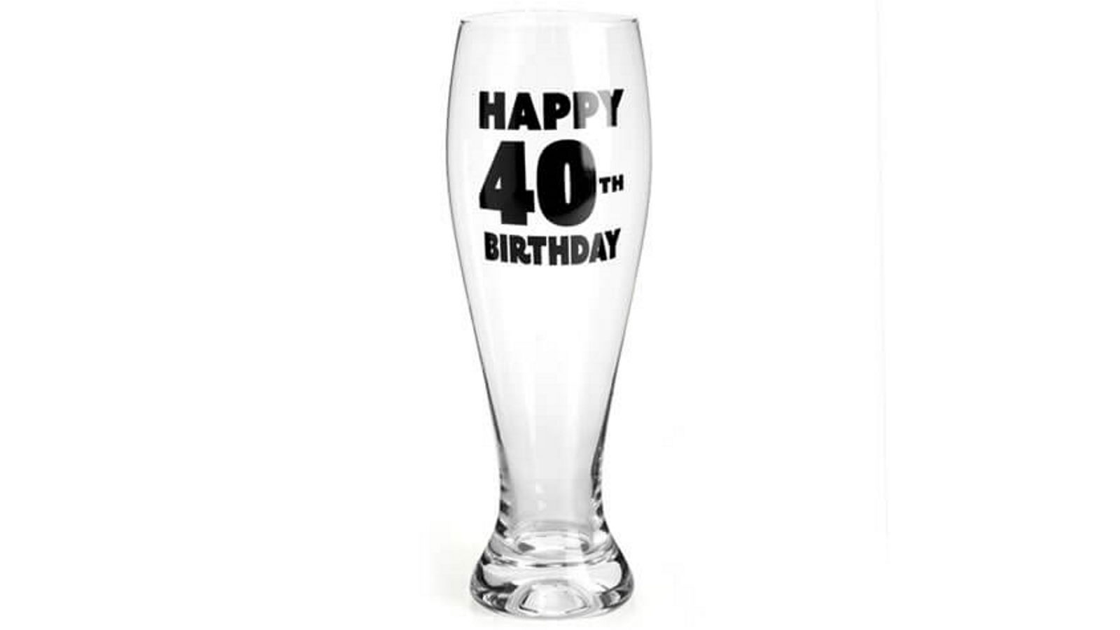 LatestBuy Happy 40th Birthday Pilsner Glass