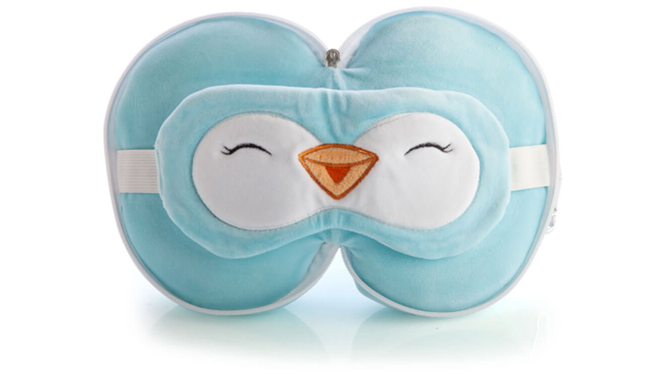 Smoosho's Pals Travel Mask and Pillow - Penguin