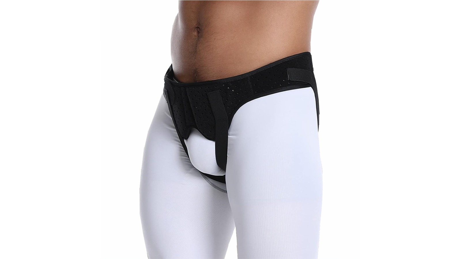 Bodyassist Black Inguinal Double Sided Hernia Belt - Small/Medium
