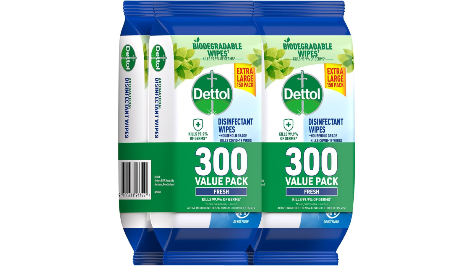 Dettol 600 Piece Disinfectant Fresh Wipes