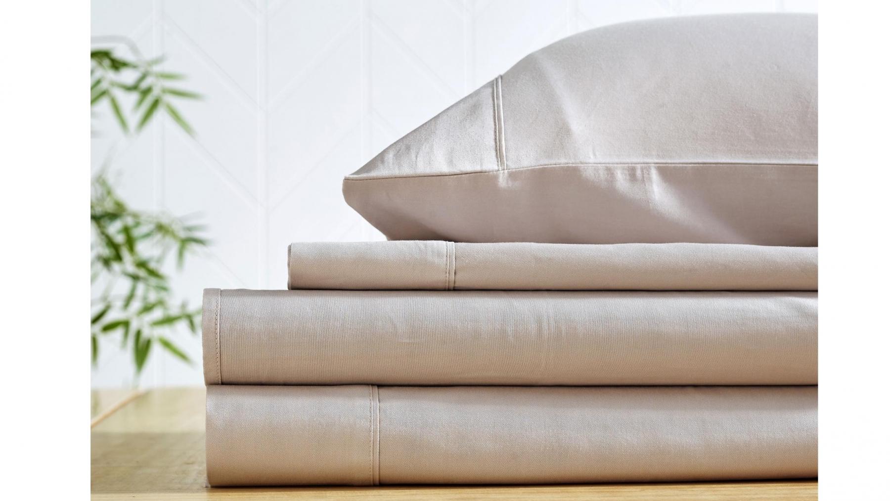 L'Avenue 300 Thread Count Stone Sheet Set - Double