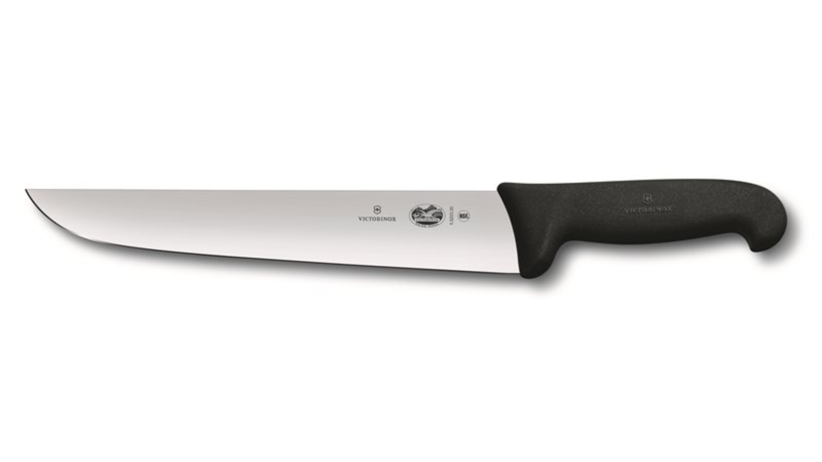 Victorinox Fibrox Straight BackBlade Butchers Knife Black - 23cm