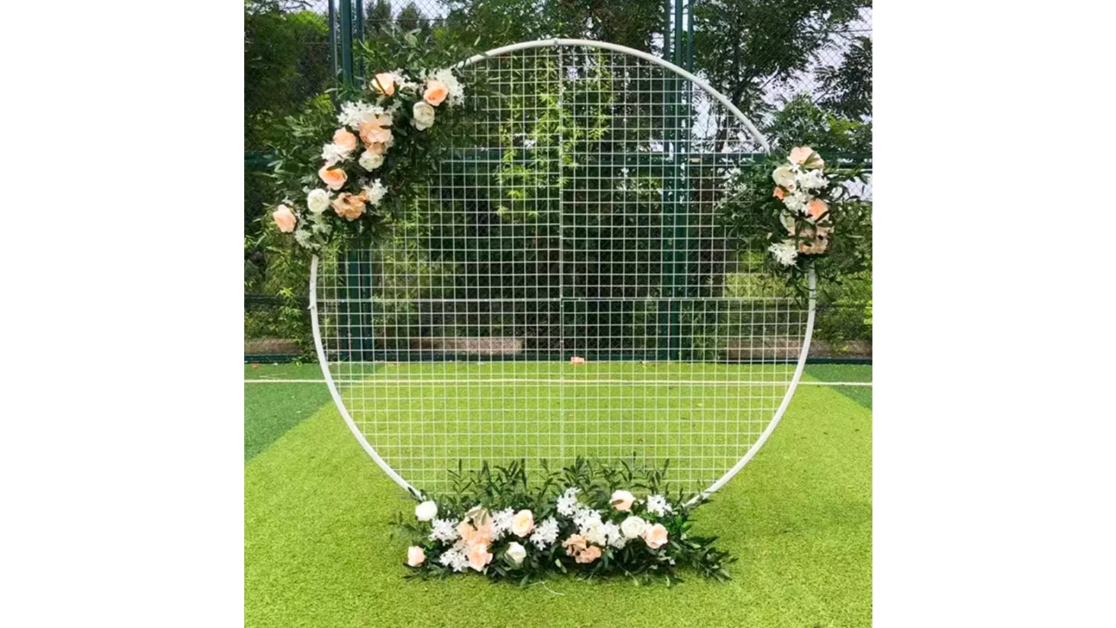 Yarra Supply 1.8M Wedding Party Round Hoop Arch Mesh Harvey Norman