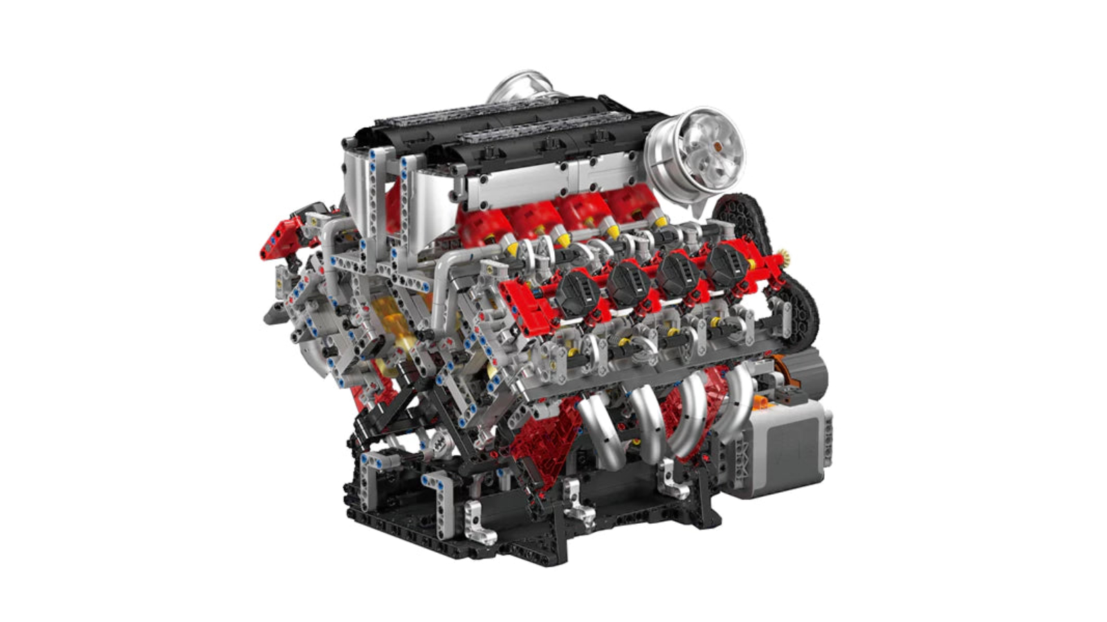 Mould King 2718 Piece F488 Supercar V8 Engine with Motor