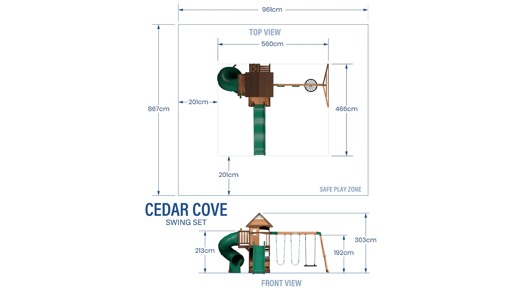 Backyard Discovery Cedar Cove Swing & Play Set Harvey Norman