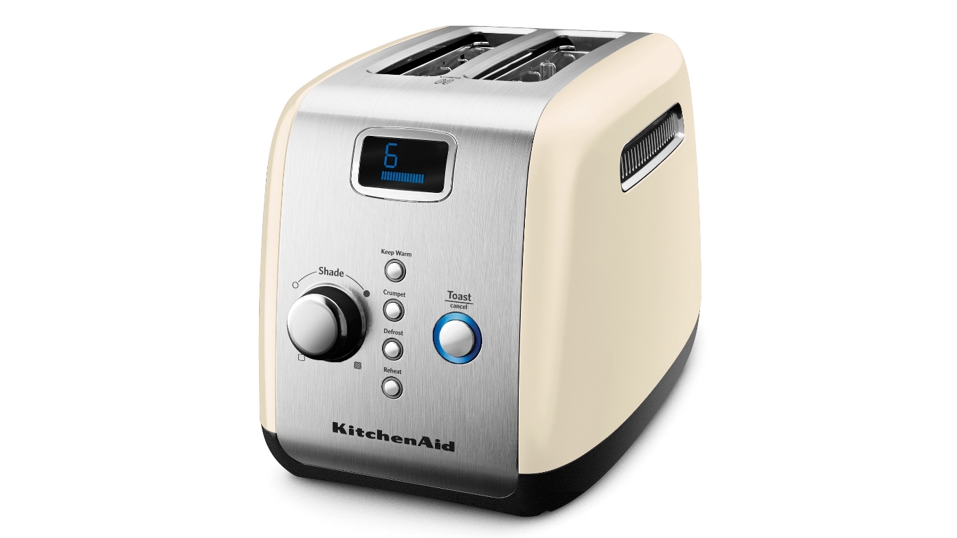 KitchenAid 2 Slice Toaster Almond Cream Harvey Norman