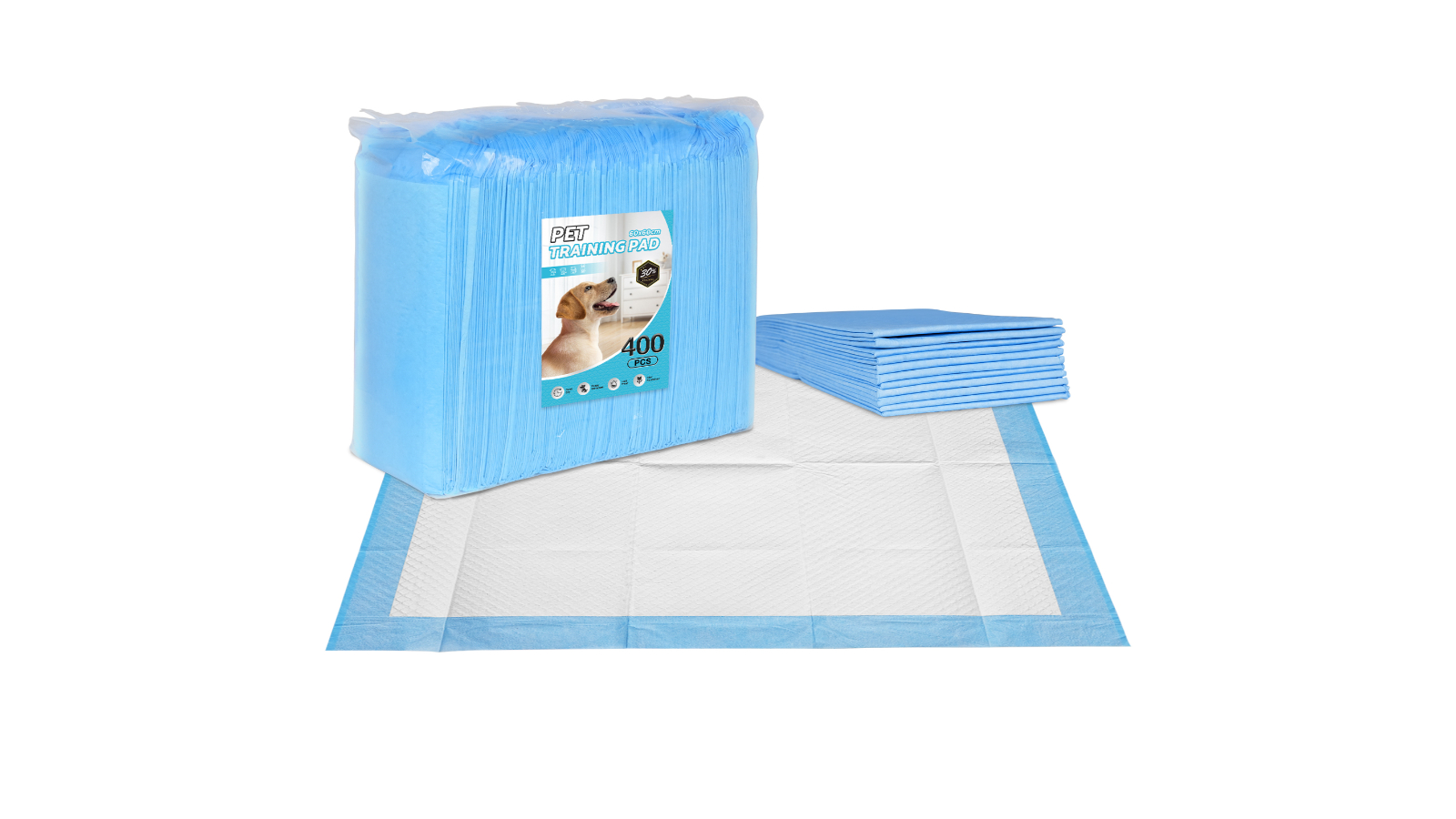 Advwin Pet Training Pads 400 Pieces Puppy Dog Cat Pee Indoor Super Absorbent - 60 x 60 cm