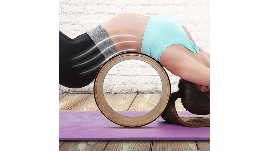 Serrano Yoga Pilates Wheel Cork Circle Prop Back Chest Hips Abdomen Stretch  Roller