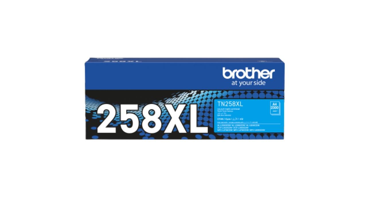Brother TN258XLC High Yield Cyan Toner