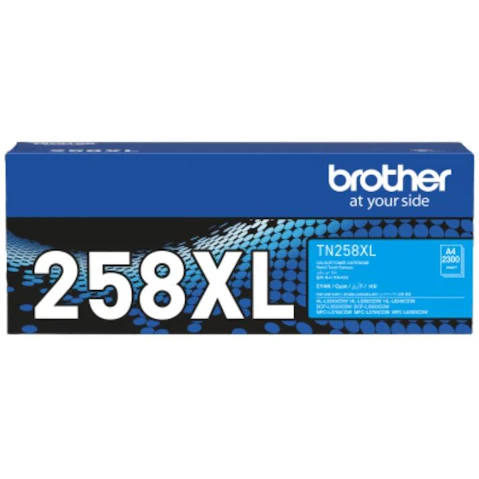Brother TN258XLC High Yield Cyan Toner