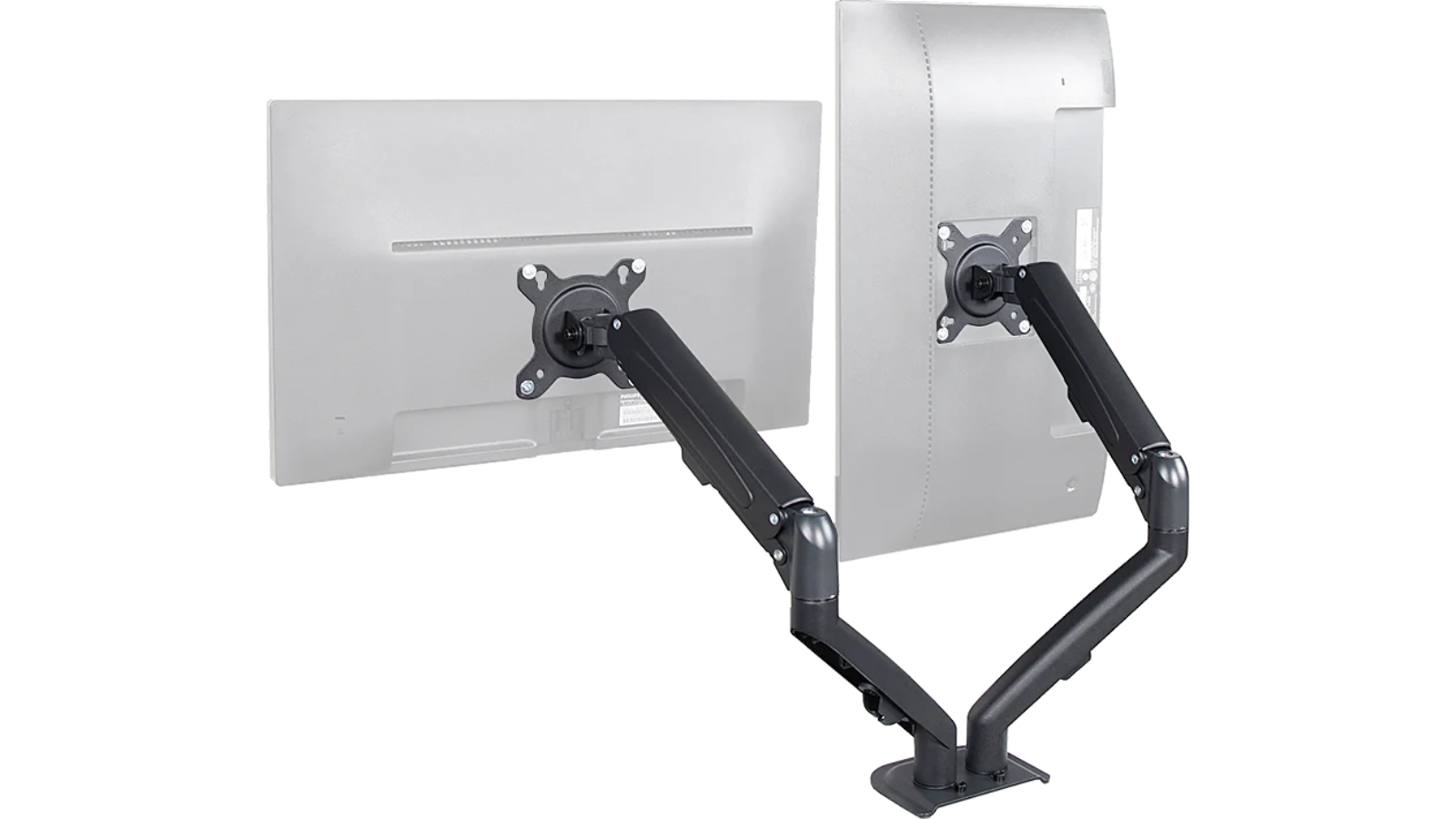 Serrano Dual Screen Gasstrut Monitor Stand Mount Desktop Bracket