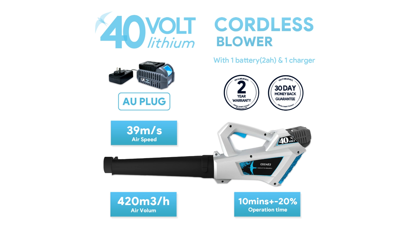 Leaf blower 40 volt discount