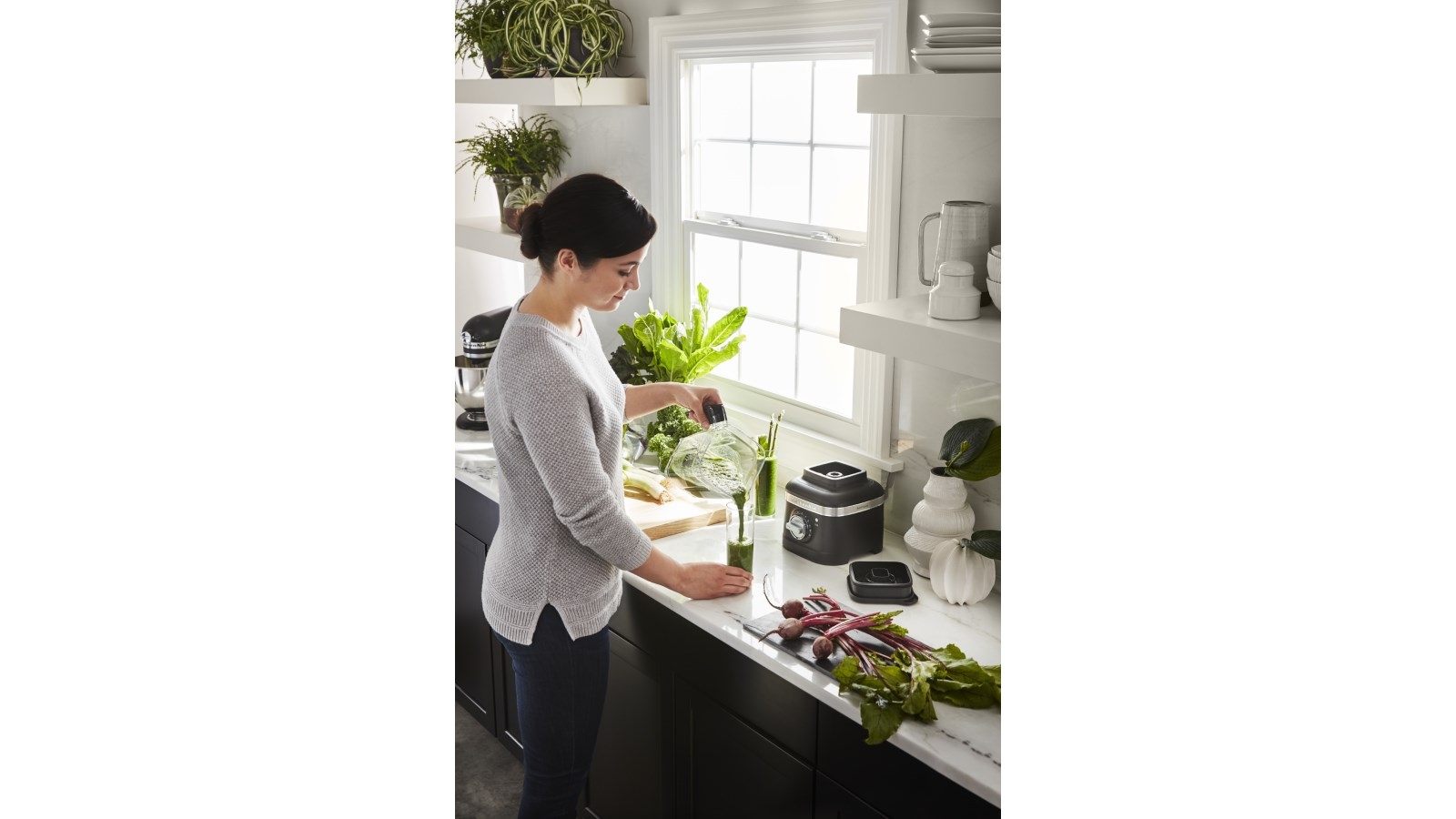 KitchenAid Artisan K400 Blender Matte Black Harvey Norman