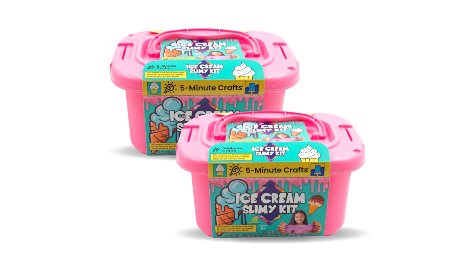 As Seen on TV Pack of 2 Crafts Ice Cream Slimy Kit