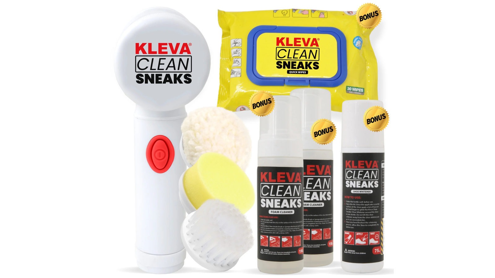 Kleva Clean Sneaks Automatic Shoe Cleaner