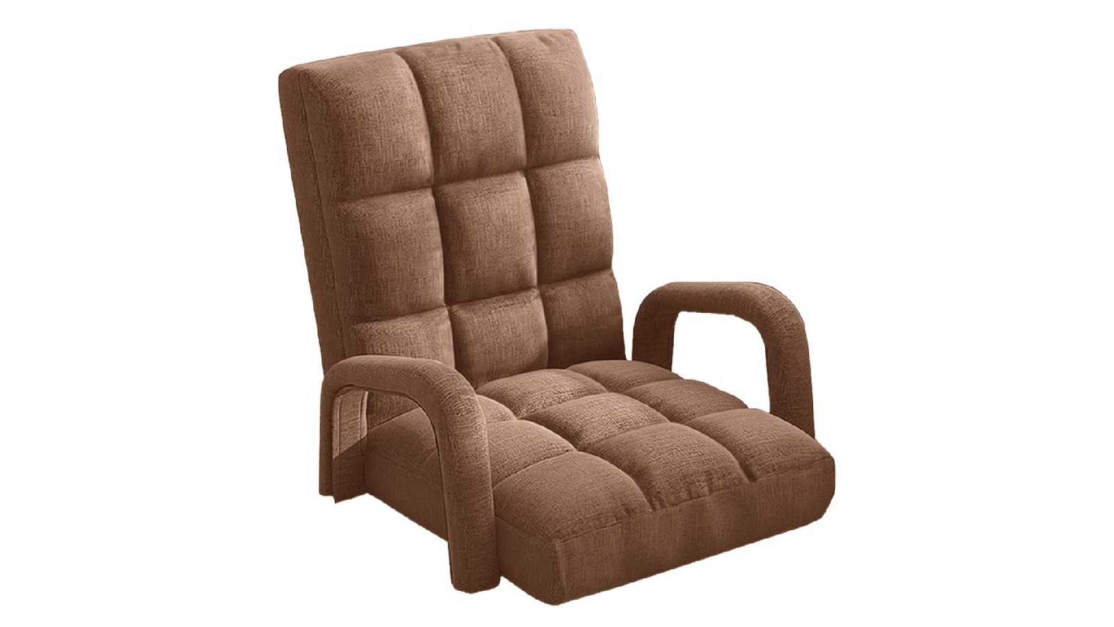 Soga Floor Recliner Lazy Chair with Armrest - Coffee